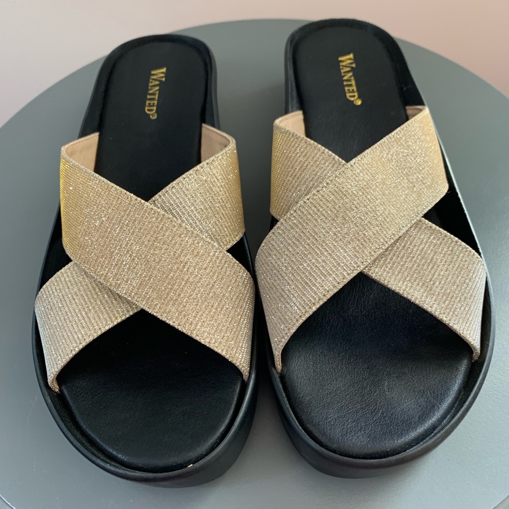 Wanted platform Hold Sandals NEW